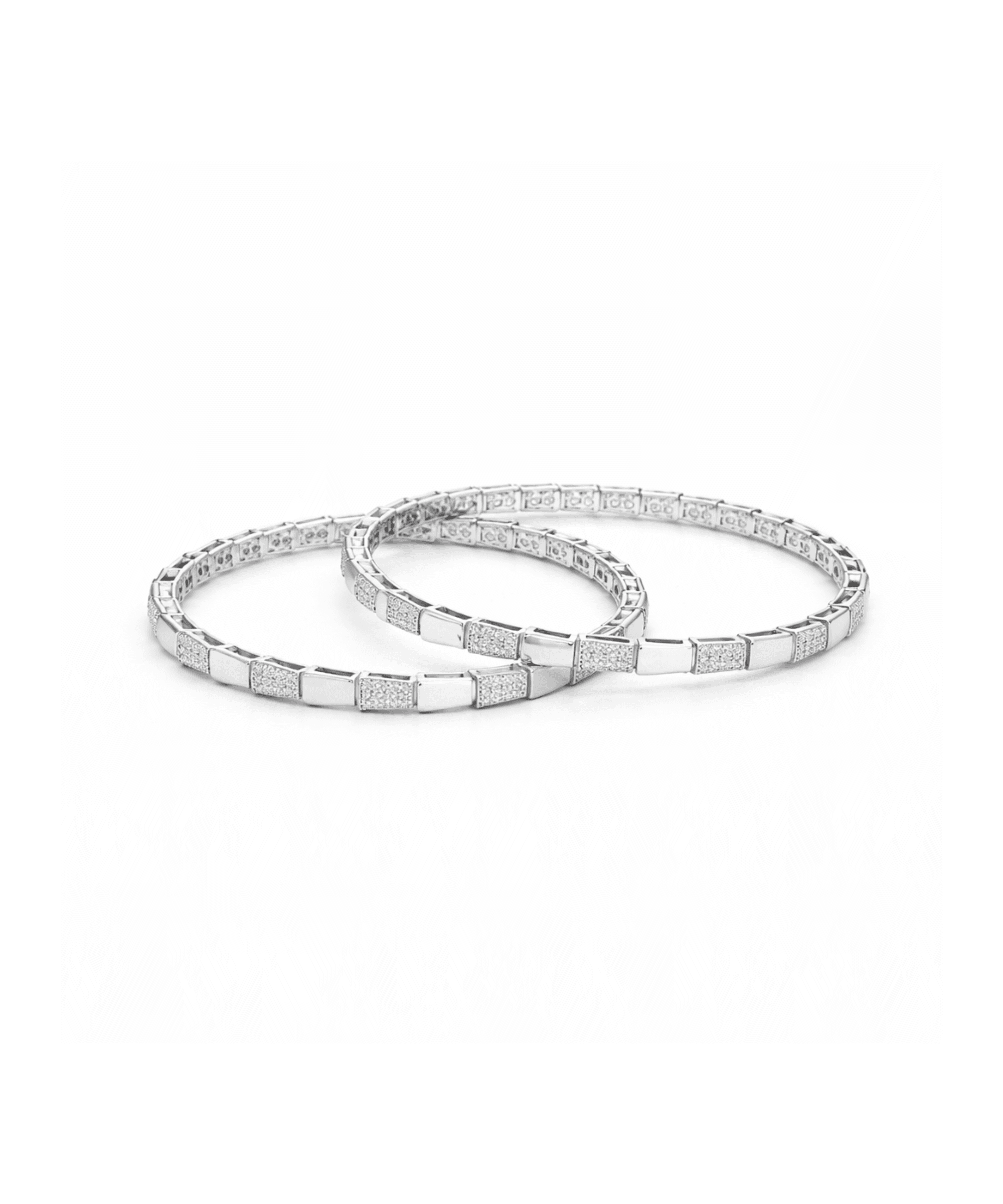 Chevron Gold Bangles Set alternate view