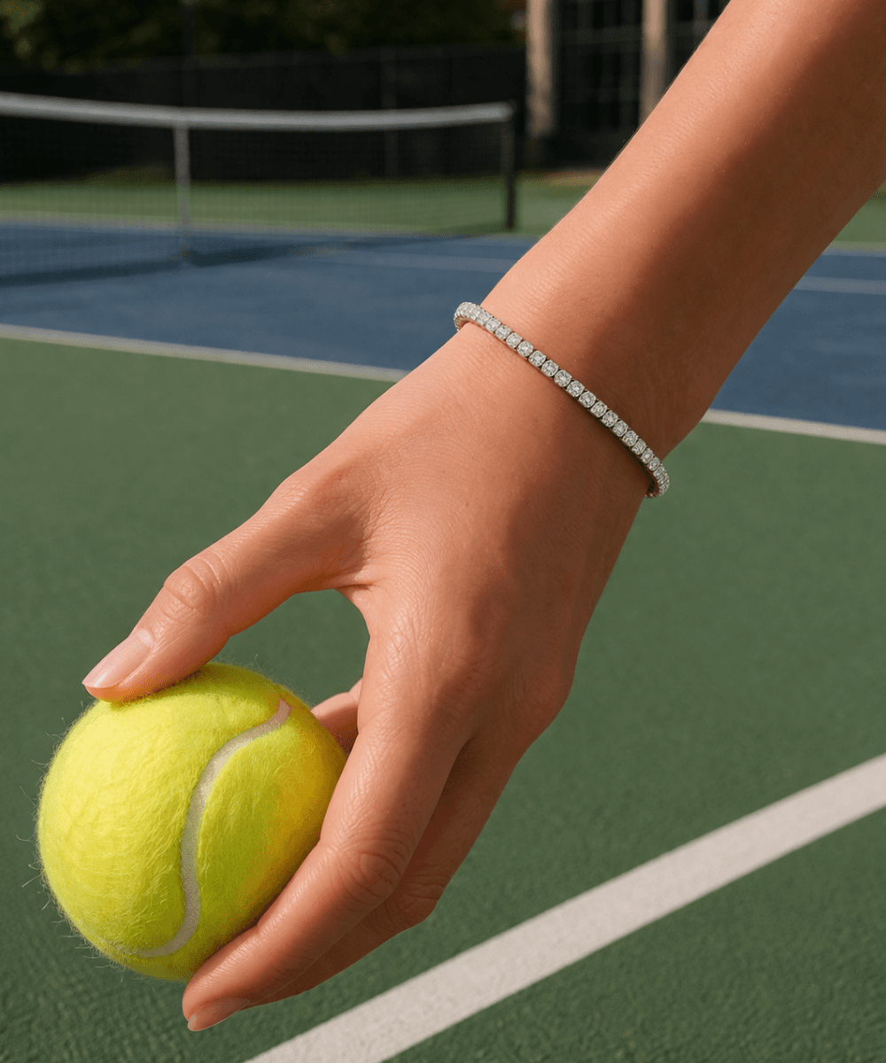 Round Cut White Stone Bracelet thumbnail 2