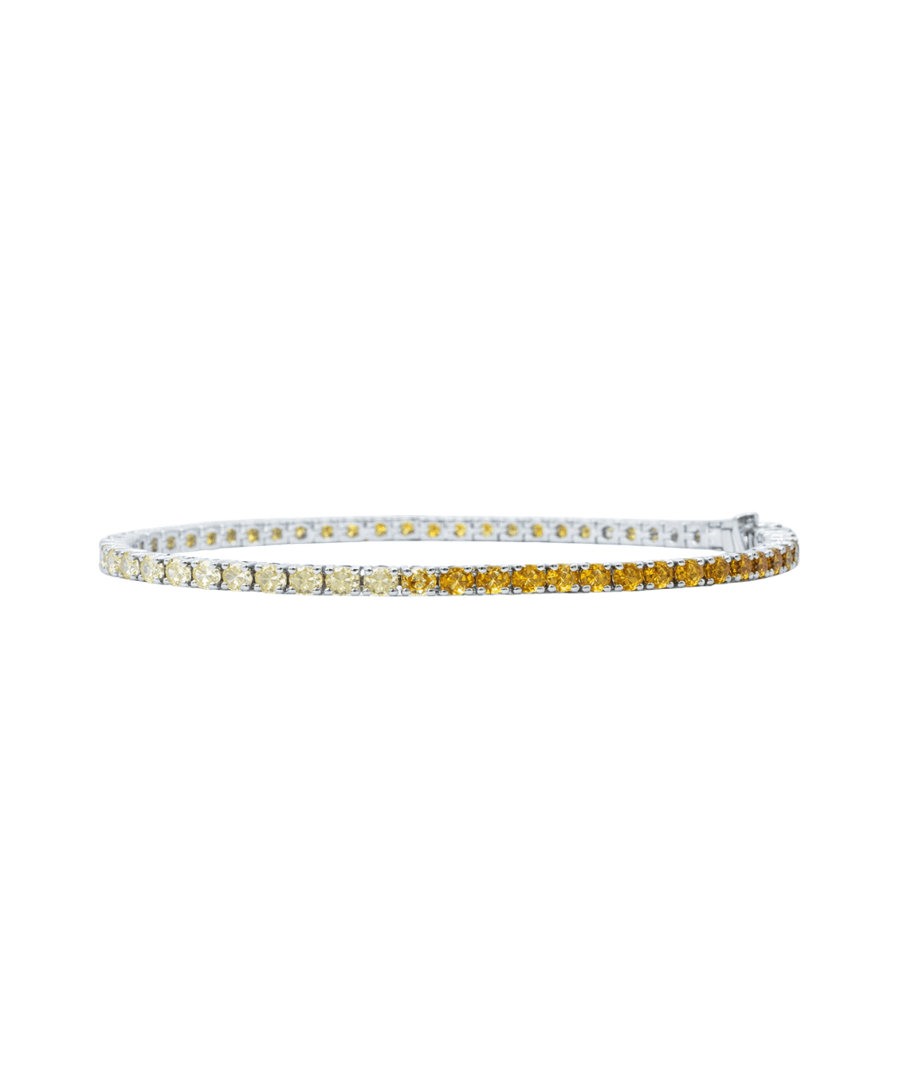 Yellow and Light Yellow Stone Bracele