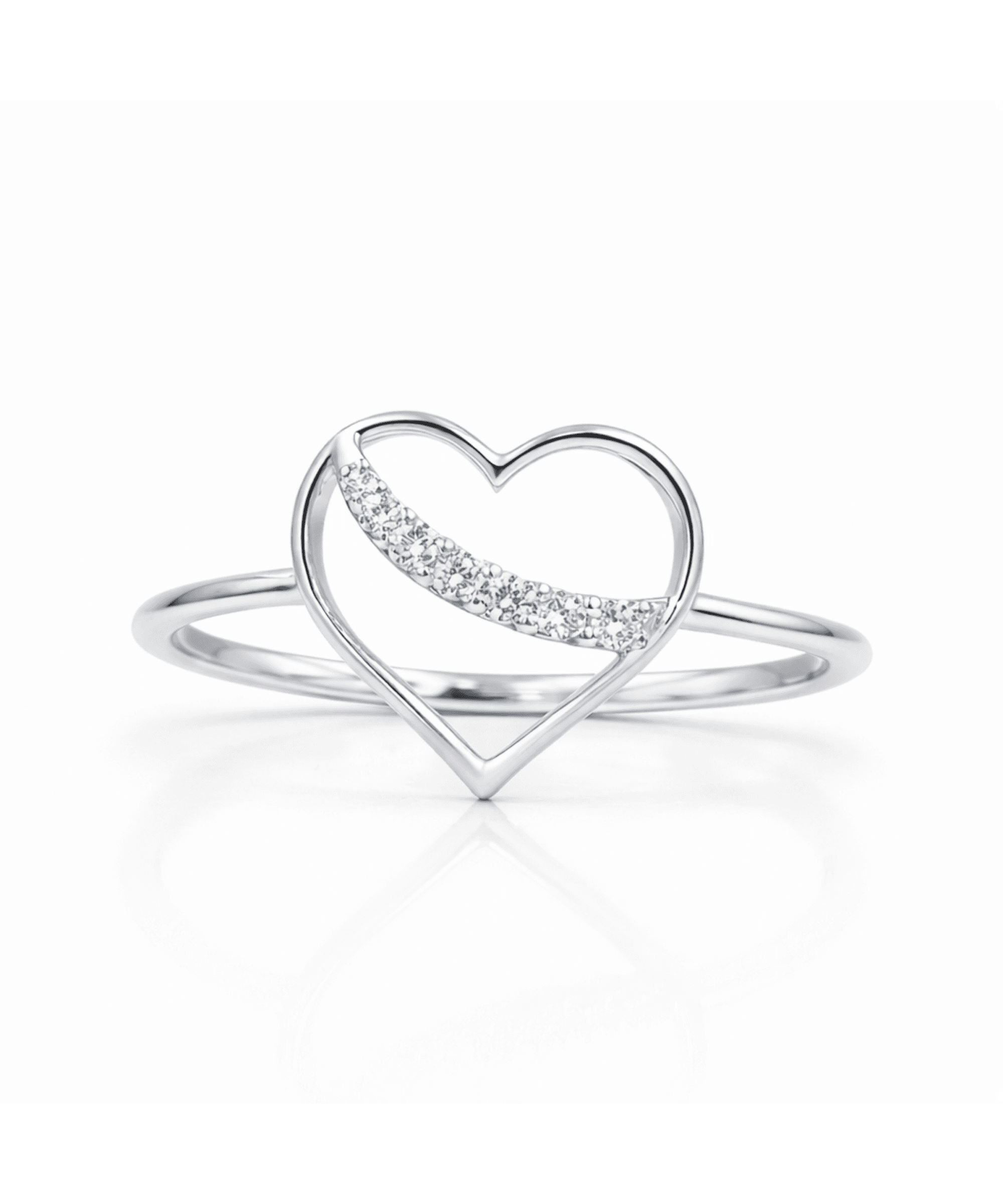 Rose Gold Heartline Ring alternate view