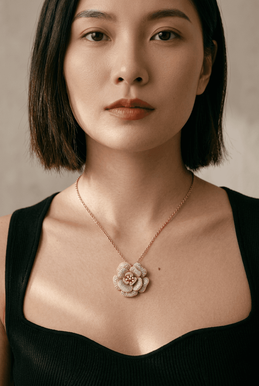 Bloom Flower Pendant Necklace thumbnail 2