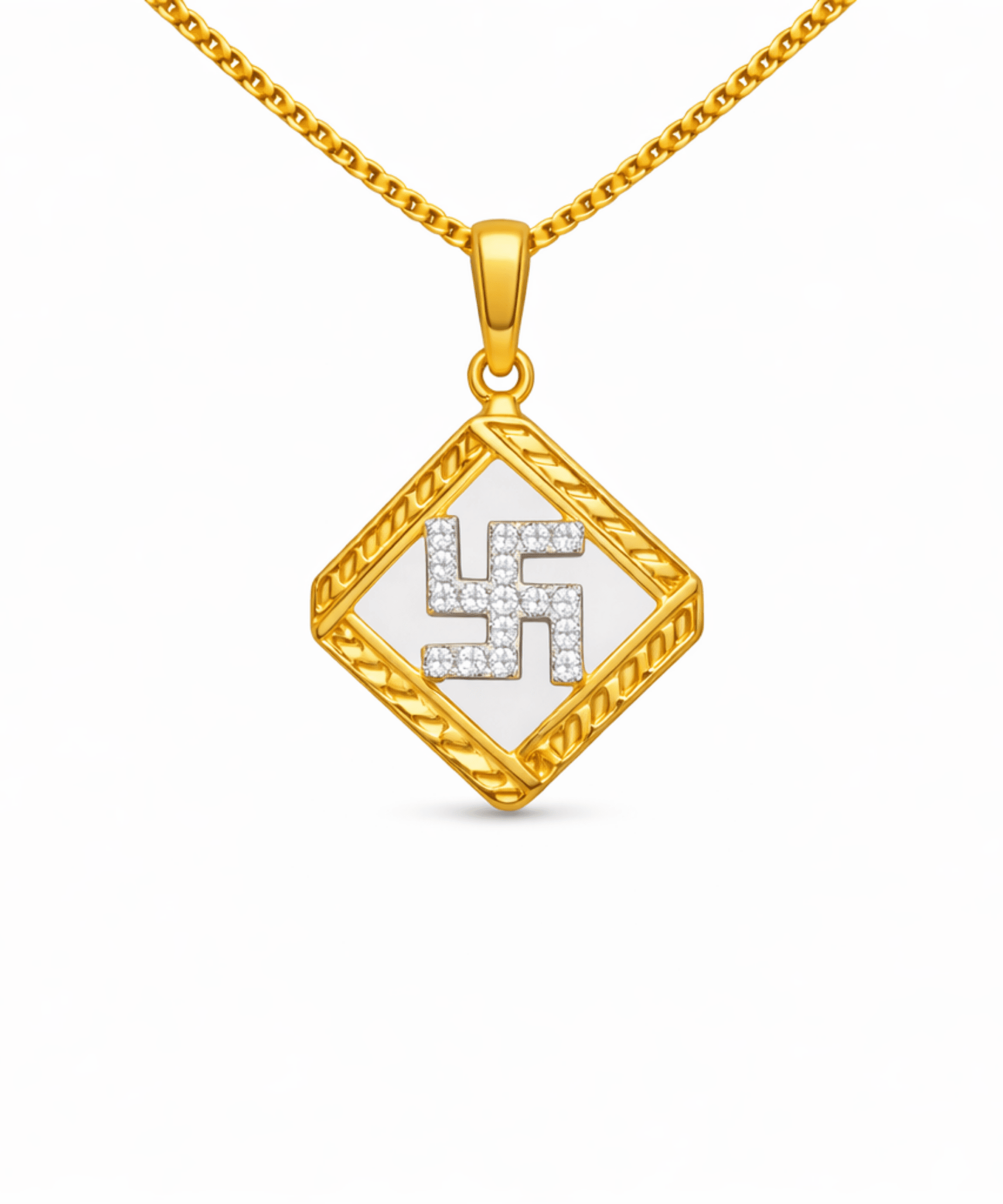 Auspicious Swastik Pendant Necklace