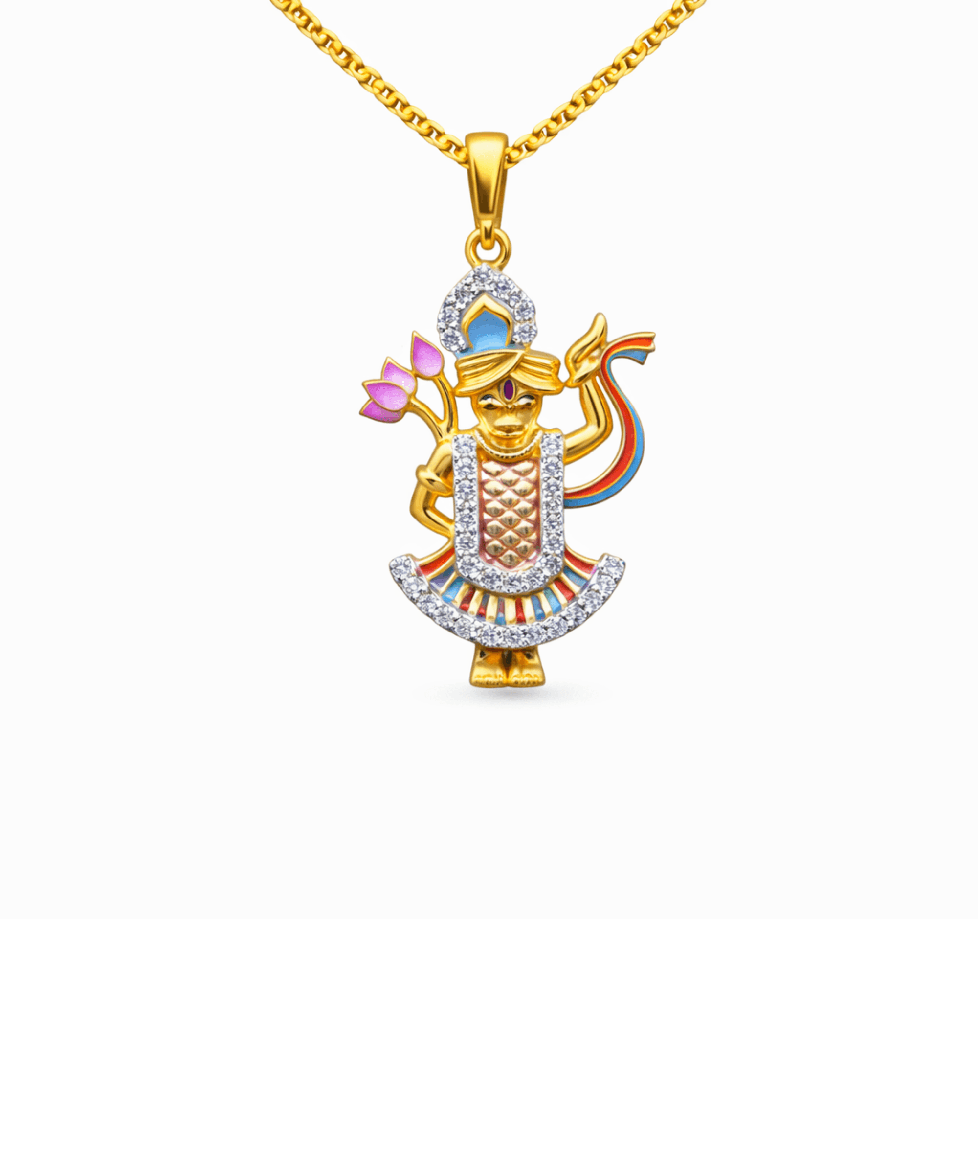 Divine Shreenathji Pendant Necklace