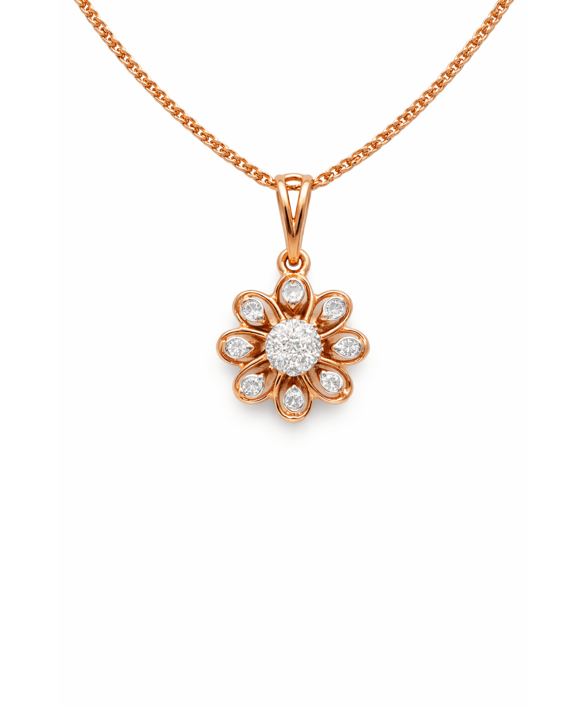 Floral Cluster Pendant Necklace alternate view