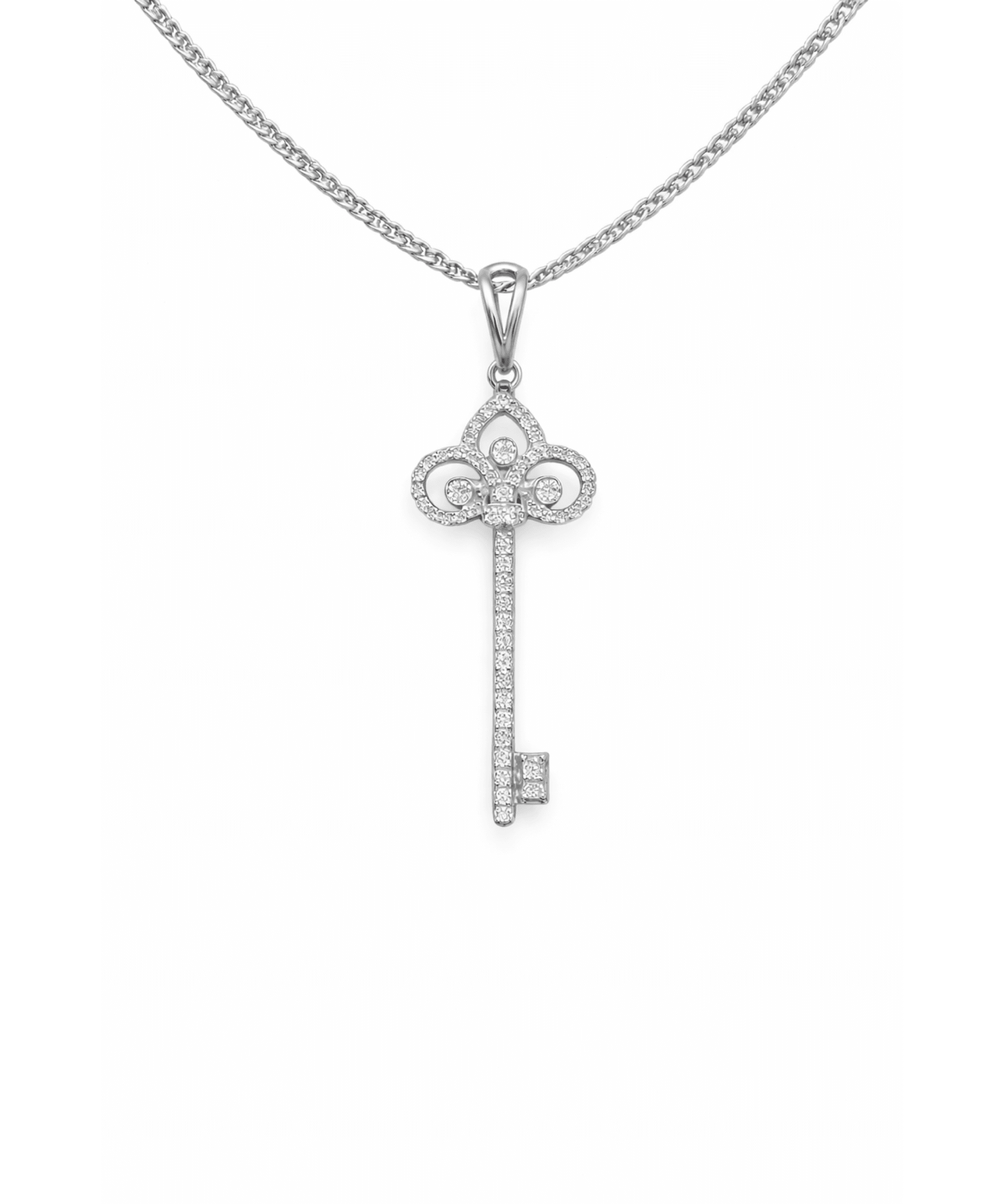 Vintage Key Pendant Necklace alternate view