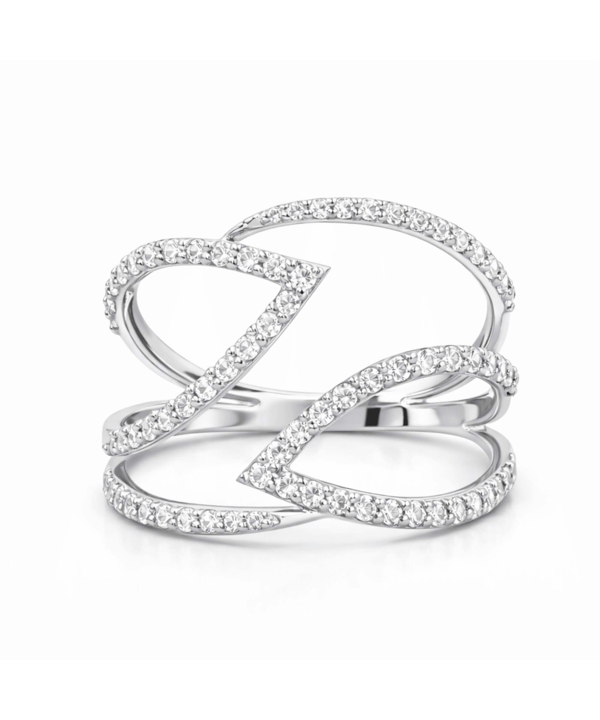 Golden Abstract Flow Ring alternate view