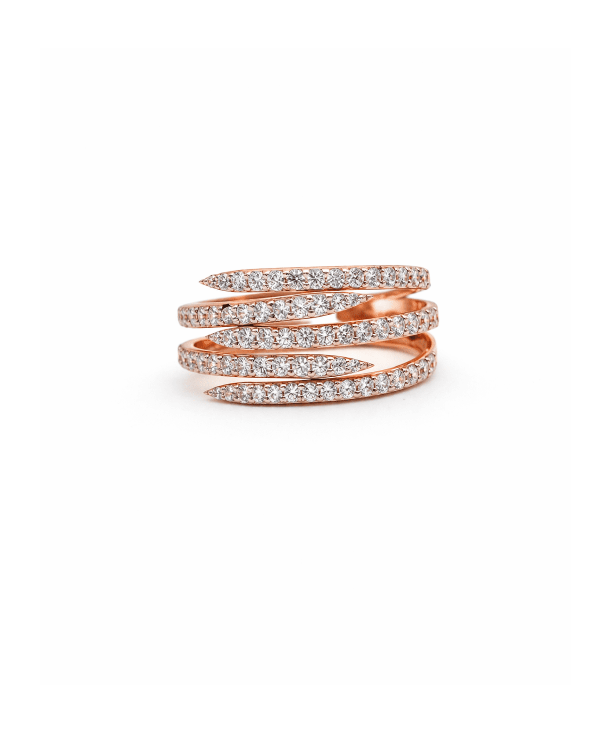 Golden Multi-Layer Wrap Ring alternate view