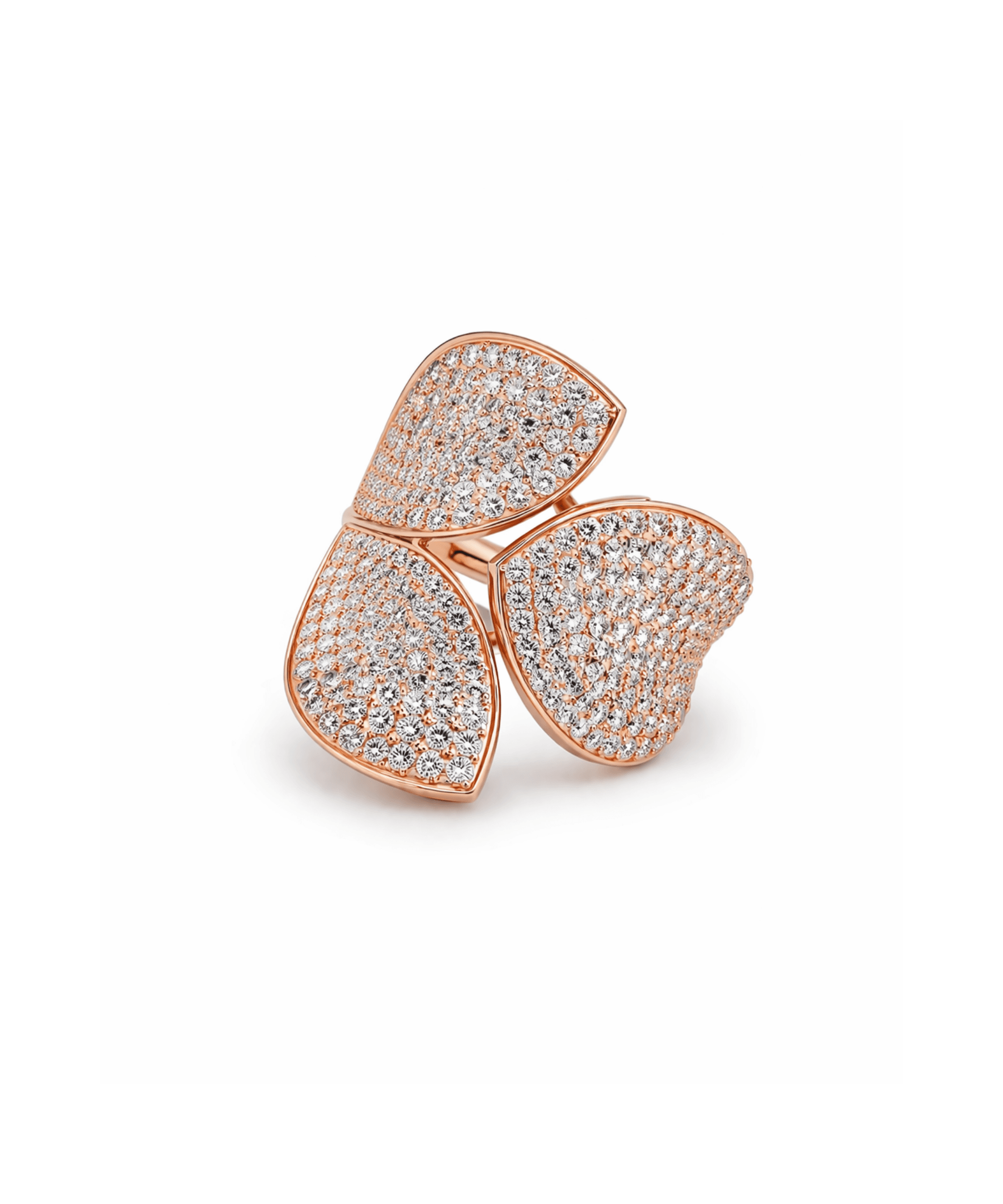 Triple Petal Open Statement Ring