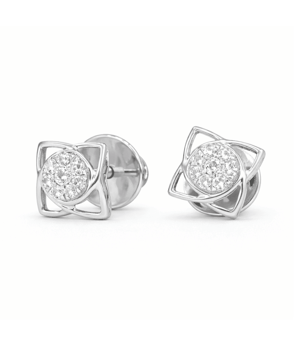 Geometric Halo Stud Earring alternate view