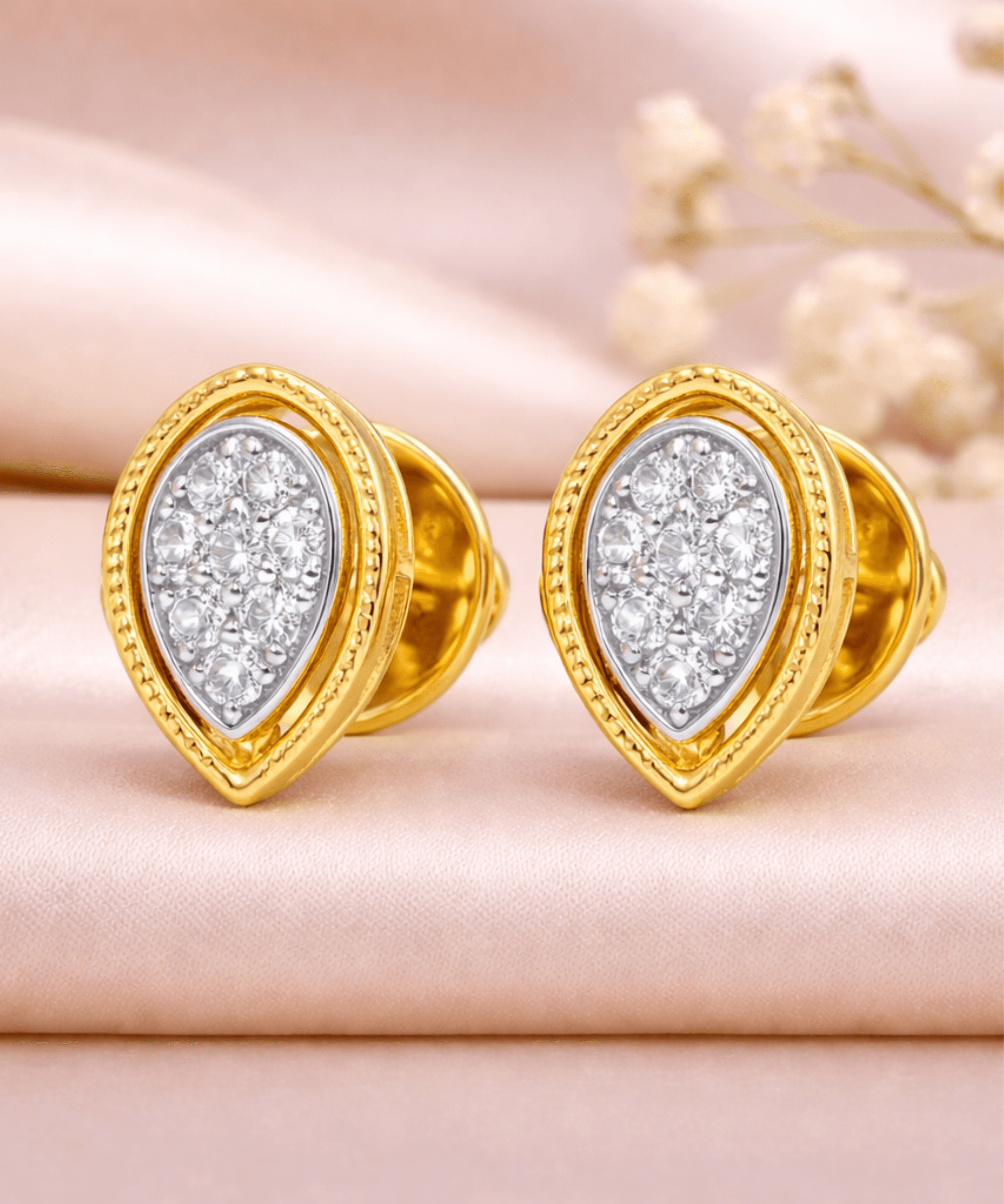 Pear Cluster Stud Earrings alternate view