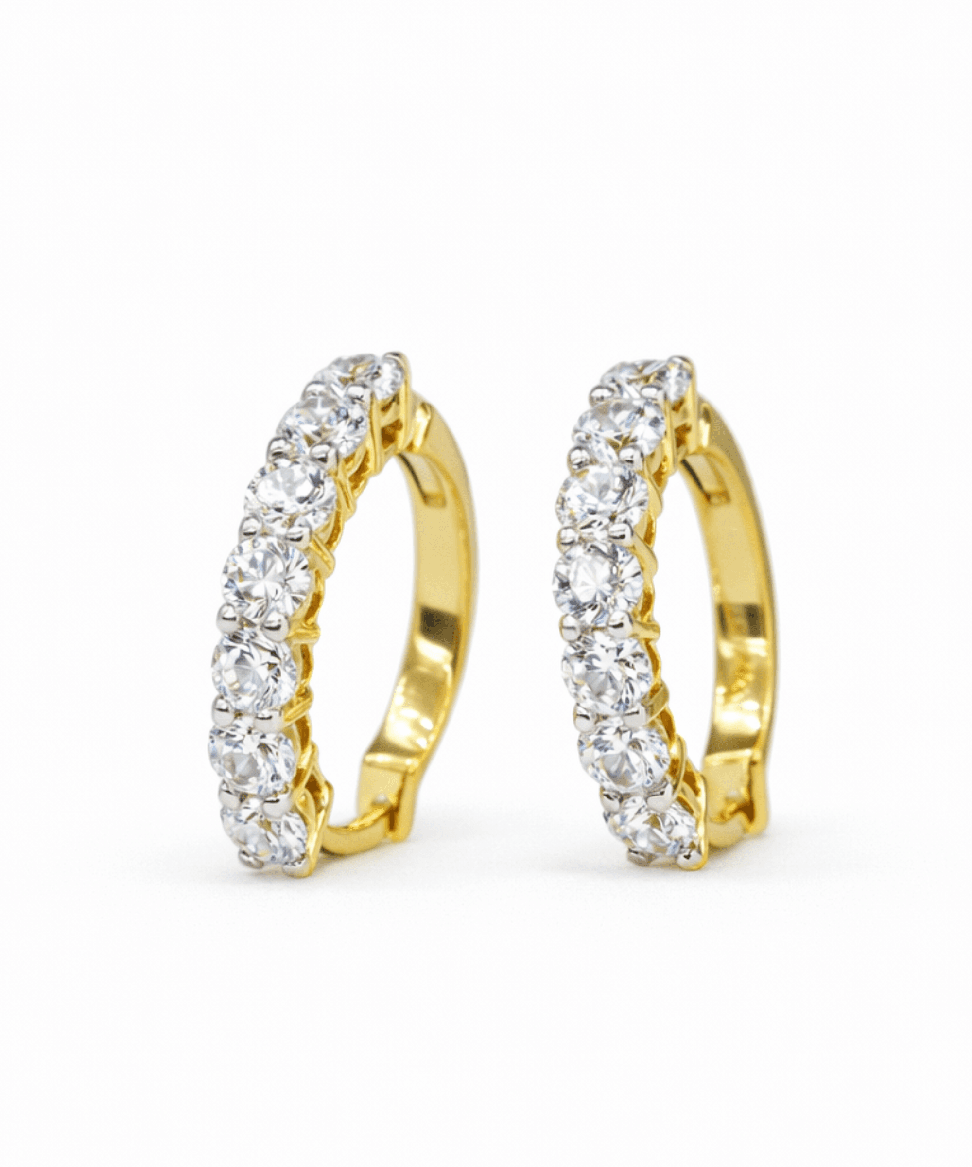 Zircon Hoop Earrings